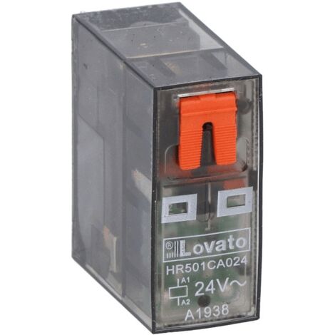 Rele' Miniaturizzato 1 Scambi 16A 24Vac + Led ( Lovato Cod. Hr501Ca024 ) (1/5)