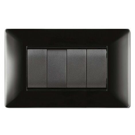 PLACCA LIFE Q LIVING PLAST NERO 4P