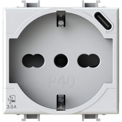Presa P40 Usb 3.0A Per Bticino Matix ( 4 Box Cod. 4B.Am.P40.Usb ) (1/5)