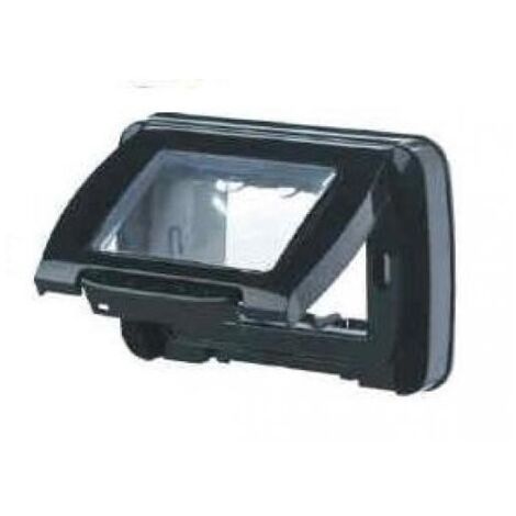 Placca Stagna 3P.Nero Toner Top System ( Gewiss Cod. Gw22452 ) (1/7)
