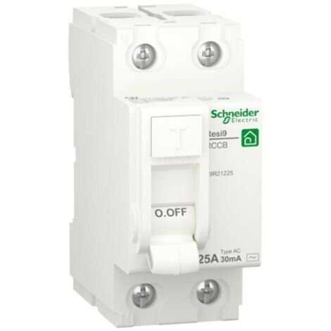 Interruttore Differenziale Resi9 Rccb 2P 25A30Ma Ac ( Schneider Cod. R9R21225 )