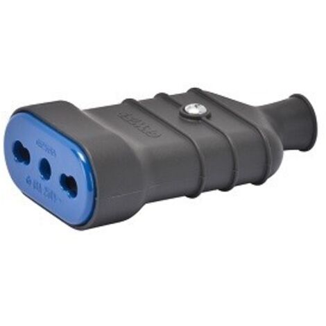 Presa Mobile 2P+T 16A Biv.250V Grigio P. ( Gewiss Cod. Gw28206 )