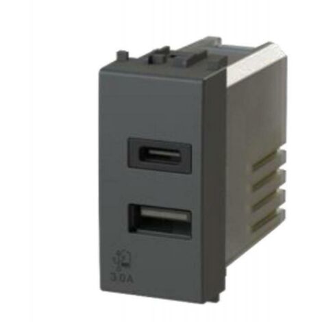 Presa Usb 3.0A Per Bt Livinglight Antracite ( 4 Box Cod. 4B.L.Usb.30 )
