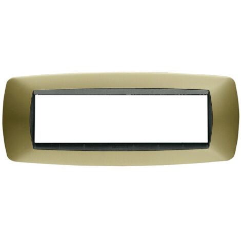 Placca 7 Posti Ottone Opaco Modo (Master Cod. 39Tc247)