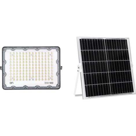 Faro Lampione Faretto 400w Led Pannello Energia Solare Fotovoltaico Crepuscolare Batteria