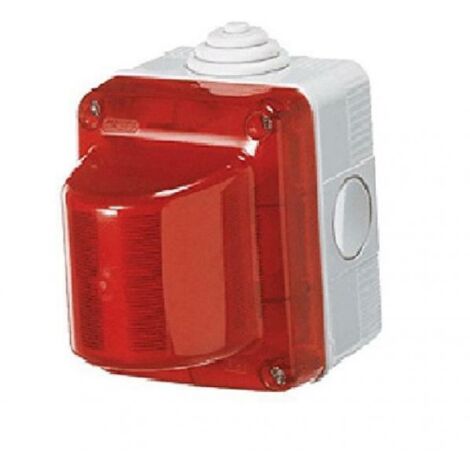 Spia Segnalazione Diffusore Rosso Stagna ( Gewiss Cod. Gw27415 )