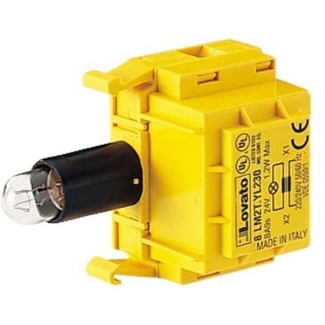 Portalampada Lampeggiante 24/48V Senza Basetta     ( LOVATO cod. 8LM2TGL048 )