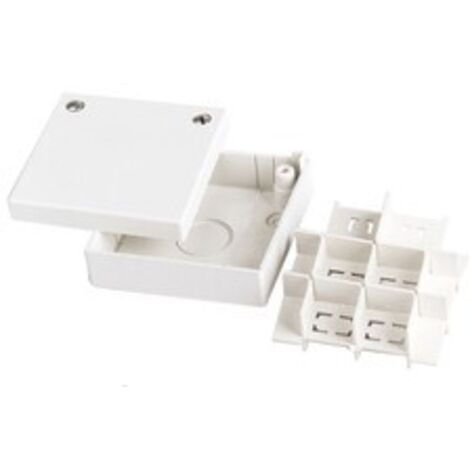 Scatola separazione canali 165×165×75 mm pvc bianco ip40 elettrocanali ecssb2