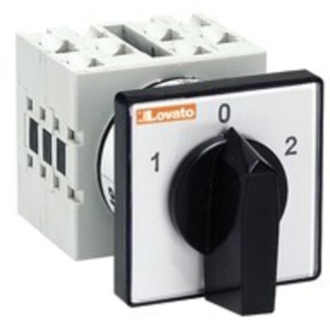 Deviatore 2P 2Pos. Montaggio Frontale ( LOVATO cod. GX1655U )