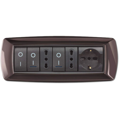 Placca Mylife 7 Mod. Grigio Scuro ( ELETTROCANALI cod. ECL2987GS )