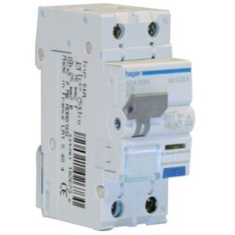 Magnetotermico Differenziale Hager 1P+N 25A 4.5kA 300mA curva C Tipo A 2M AFA825H