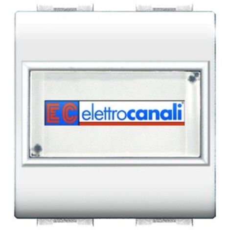Pulsante portanome Elettrocanali my life due posti 16 a bianco