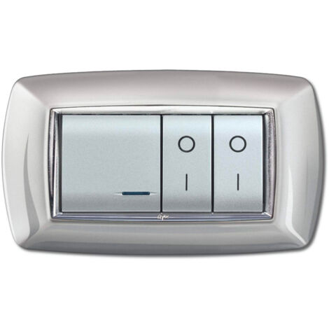 PLACCA LIFE LIVING PLAST ALLUMINIO CHIARO 4P (1/4)