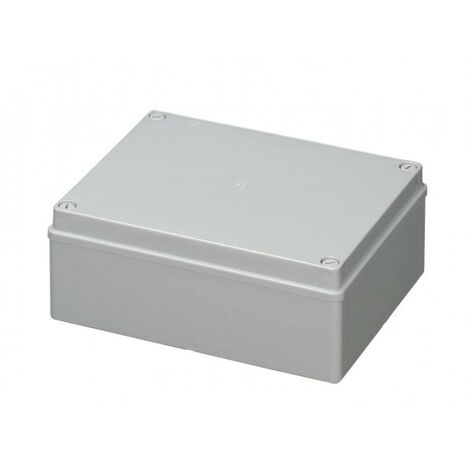 Cassetta derivazione stagna 240×190×90 mm ip56 pareti lisce abs grigia elettrocanali ec410c7