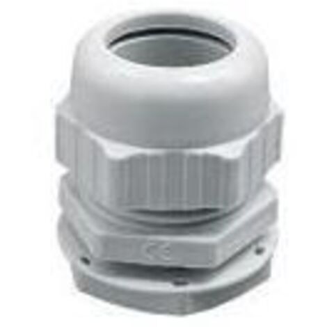 Pressacavo pg21 con ghiera ip68 grigio nylon elettrocanali ec51021