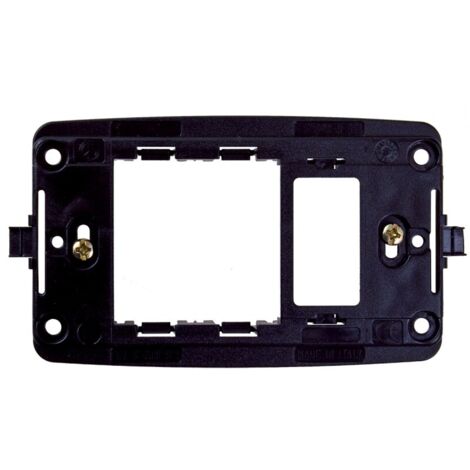 Supporto Presa Schuko+1 Posto Scatola Tonda E Rettangolare ( Master Cod. 00376 ) (1/2)