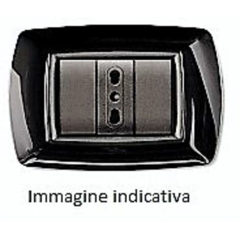 Placca Mylife 7 Moduli Nero ( ELETTROCANALI cod. ECL2987N )