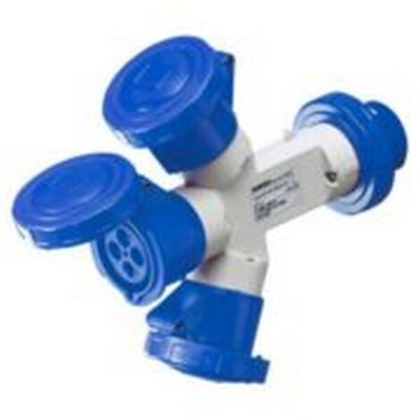 Moltiplicatore Mobile 3 Uscite 2P+T 16A 220V6H ( Gewiss Cod. Gw64024 ) (1/5)