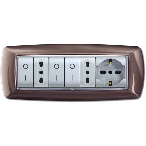 Placca Mylife 7 Mod. Alluminio Notte ( ELETTROCANALI cod. ECL2987AN )