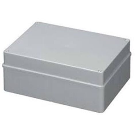 Cassetta derivazione stagna 300×220×120 mm ip56 pareti lisce abs grigia elettrocanali ec410c8