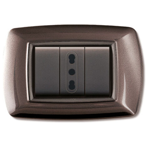 Placca Mylife 3 Mod. Alluminio Notte ( ELETTROCANALI cod. ECL2983AN )