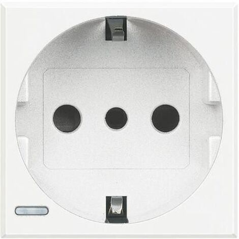 Presa Bipasso Flat Standard Tedesco-Italiano P30 Axolute ( BTICINO cod. HD4140 )