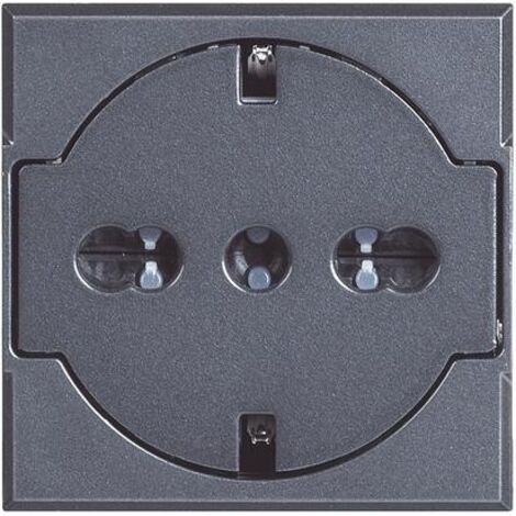 Axolute - Presa Std Ted/Ita Flat Antracite ( Bticino Cod. Hs4140/16F ) (1/2)