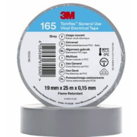 Nastro Isolante Temflex 165 19Mm X 25M Grey ( 3M cod. 7100184814 )