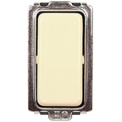 Modulo deviatore unipolare, serie Tondò, bianco, compatibile con serie BTicino Magic - Elettrocanali ECL2503