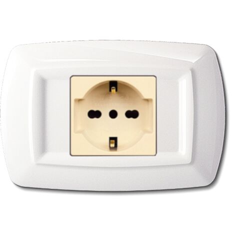 Placca Tondo' Per Unel Centrale Bianco ( ELETTROCANALI cod. ECL2599WH )