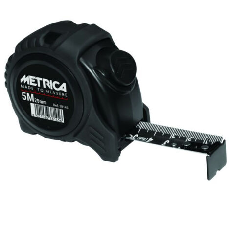 Tutto nero METRICA metro a nastro autobloccante 25mm x 5m - 38145D (1/3)