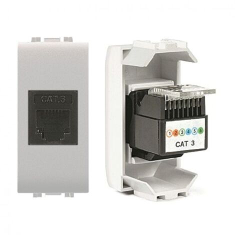 Presa Telefonica Rj11-Rj12 Easy Autocrimpante ( ELETTROCANALI cod. ECSE8989C4 )