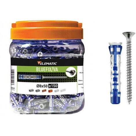 ELEMATIC TASSELLO BLUEFIX VA 8X50 C/VITE BARAT 150PZ (1/3)