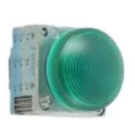Indicatore Luminoso Metallo Ba9S Verde ( SIEMENS cod. 3SB36046BA40 )