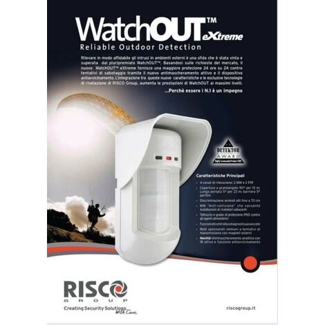 RIVELATORE Risco WatchOUT eXtreme Quadrupla Tecnologia da Esterno RK315DT RK315DT0000C