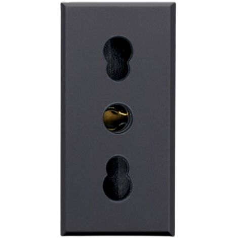 Presa Bipasso Colore Grigio Tekla, 2P+T 10/16A 250V ( Ave Cod. 445006/15Ts ) (1/4)
