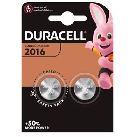 Cella a bottone DURACELL DL2016 K2 3 V (10 Unità)