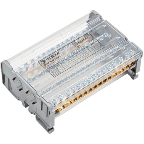 Morsettiera di distribuzione Cabur QBLOK4P125A11 125A 4 Poli QBLOK4125