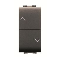 LIFE ART.4022 DOPPIO PULSANTE X TAPPAR. NERO ELETTROCANALI PZ 1,0