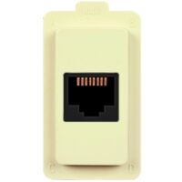 Modulo presa telefonica RJ11, serie Tondò, bianco, compatibile con serie BTicino Magic - Elettrocanali ECL2584