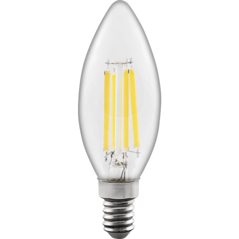 LED Filament Kerzenlampe McShine Filed, 3000K, E14, 6W, 1055lm