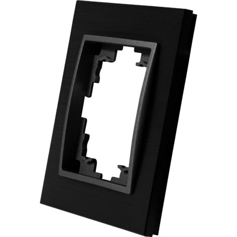 JackCubeDesign Nagellack-Organizer – 48 Fächer, Schwarzes Leder, Mit Tragegriff