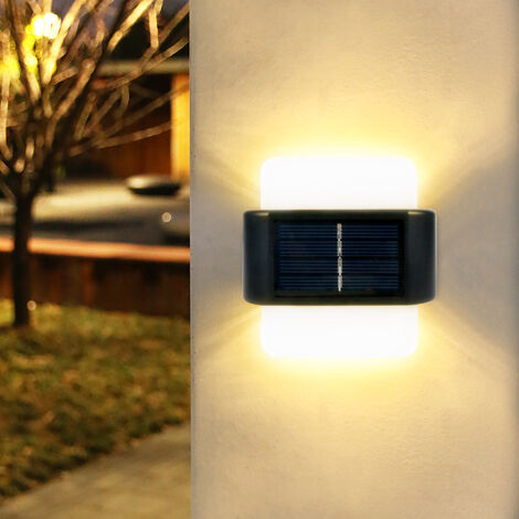 Lampe solaire LED extérieur détecteur mouvement PIR projecteur mural  terrasse
