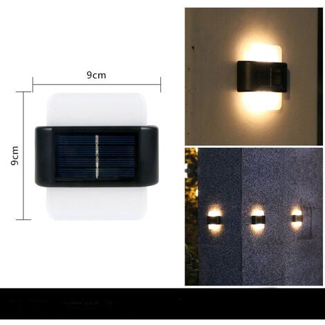 Lampe Solaire Exterieur Detecteur de Mouvement Lumiere Projecteur Led  Éclairage Mural d'extérieur Spot Solaire IP65 Etanche 3 Modes Luminaire  pour Jardin Garage Carport Terrasse Maison (Lot de 2)