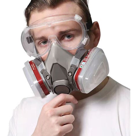 Masque de protection respiratoire demi-masque réutilisable contre