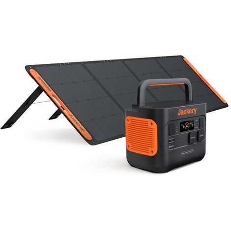 Generador eléctrico/solar portable 520 W con batería de litio