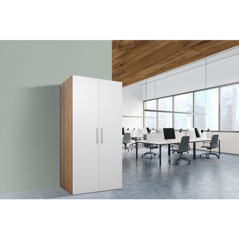 MEUBLE DE CUISINE Sous-Meuble Armoire 150 CM Chêne Sägerau Gris Merle