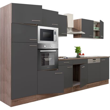 Test de la Vicco Cuisine R-Line 300 cm chêne doré/anthracite