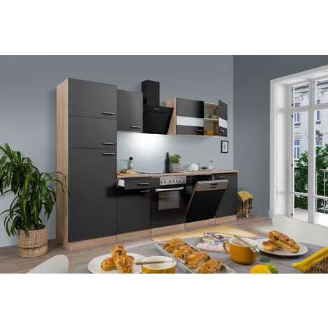 Cuisine Cuisine intégrée Chêne Gris Merle 280 cm Respekta (1/4)