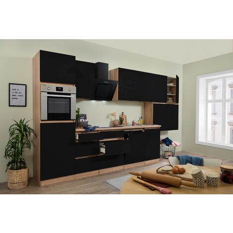 Cuisine Encastrée Denver Moderne Sans électroménager - Blanc Et Chêne Mauvella, 220x211x60 Cm, Nombreuses Rangements - 11
